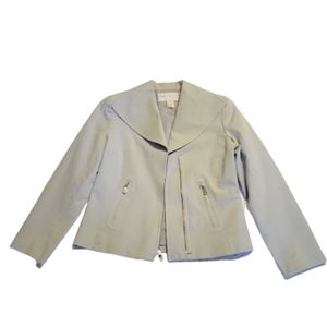 Doncaster ⚜️ womens Light Silvery Grey Zippered Jacket size 2